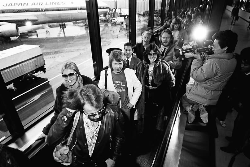 ABBA's Arrival at Narita: Global Fame, Universal Appeal